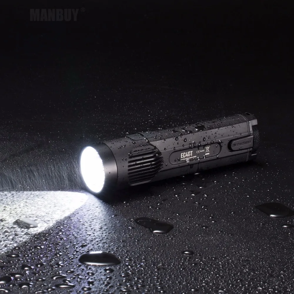 Хит продаж портативный ручной фонарик NITECORE EC4GT 1000 LMs эмиттер прожектор фонарь для