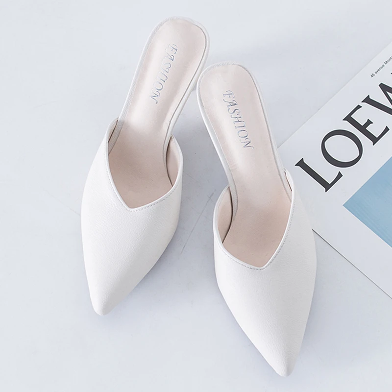 comfortable white high heels