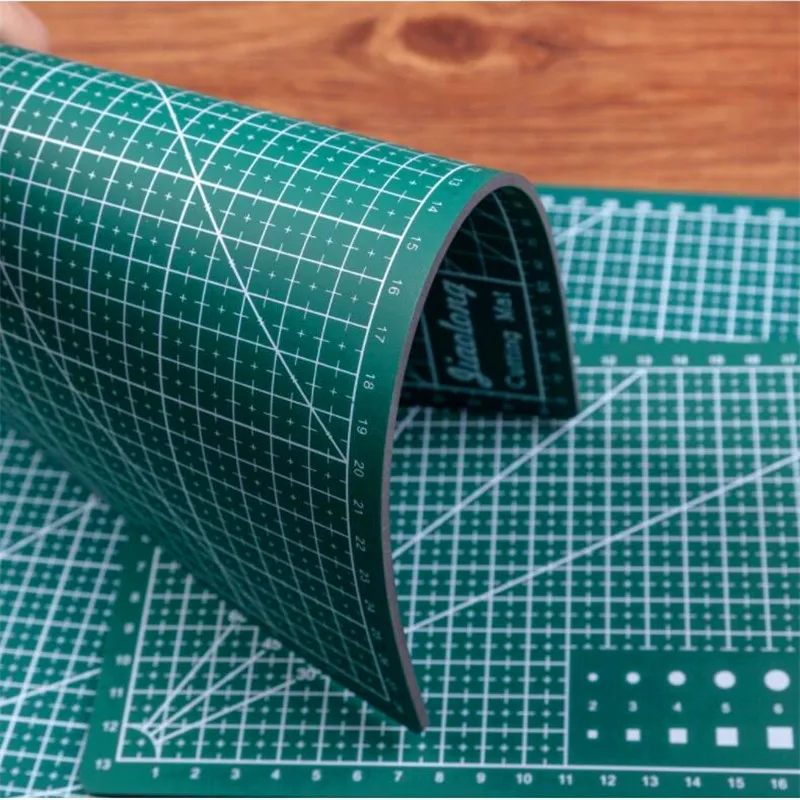 A3/A4/A5 ПВХ прямоугольные линии сетки режущий коврик инструмент пластиковая разделочная доска коврик двухсторонний режущий коврик ремесло DIY режущие инструменты