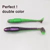 Pêche Leurres Souples Appât 5 pcs 10 cm 5.6g Pêche Vibro Ver Leurre Souple De Pêche Carpe Appâts De Silicone doux Swimbait ► Photo 2/6