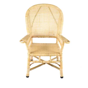 

Wicker Chair Dining Chair Circle Chair Retro Old High Chair Computer Chair Leisure Special Outdoor Balcony Adult Bamboo Chair