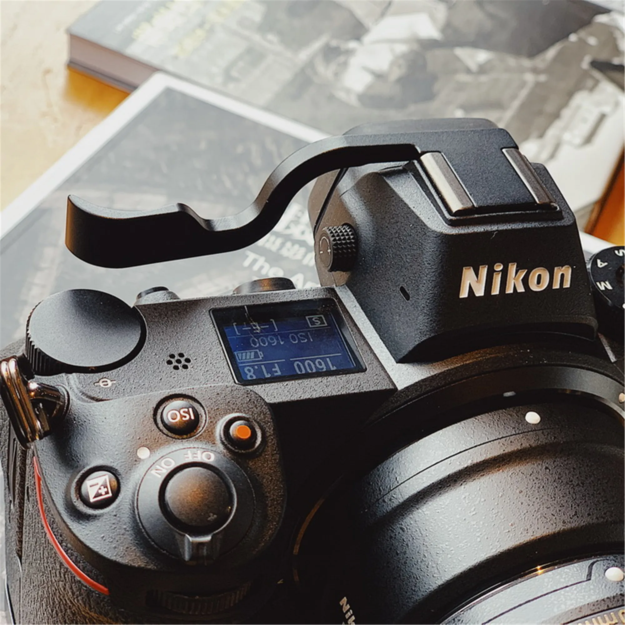 Для NIKON Z6 Z7 упор для большого пальца палец вверх защитная накладка - Цвет: Черный