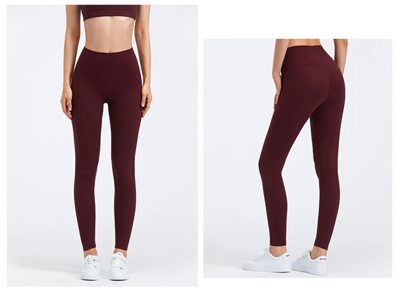 Lulu Quality Leggings Sport Women Fintess Tight High Waist Yoga Pant Butter Soft Gym Clothe 100%squat Proof Compression Athletic