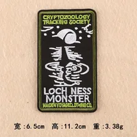 Shop Online for High-Quality Fashion Cool Round Letter Rectangle Badge Patch Stickers - Clothing Accessories, Embroidery Cloth Stickers - Image 3