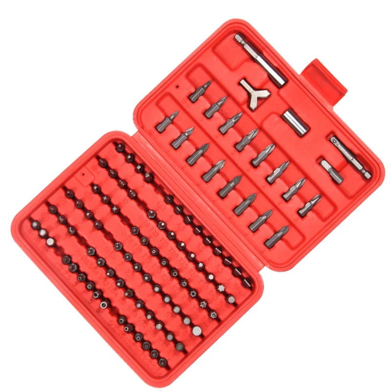 100pcs special screwdriver sets Plum blossom cross hexagon shaped screw driver computer Dismantle multi-functional batch head