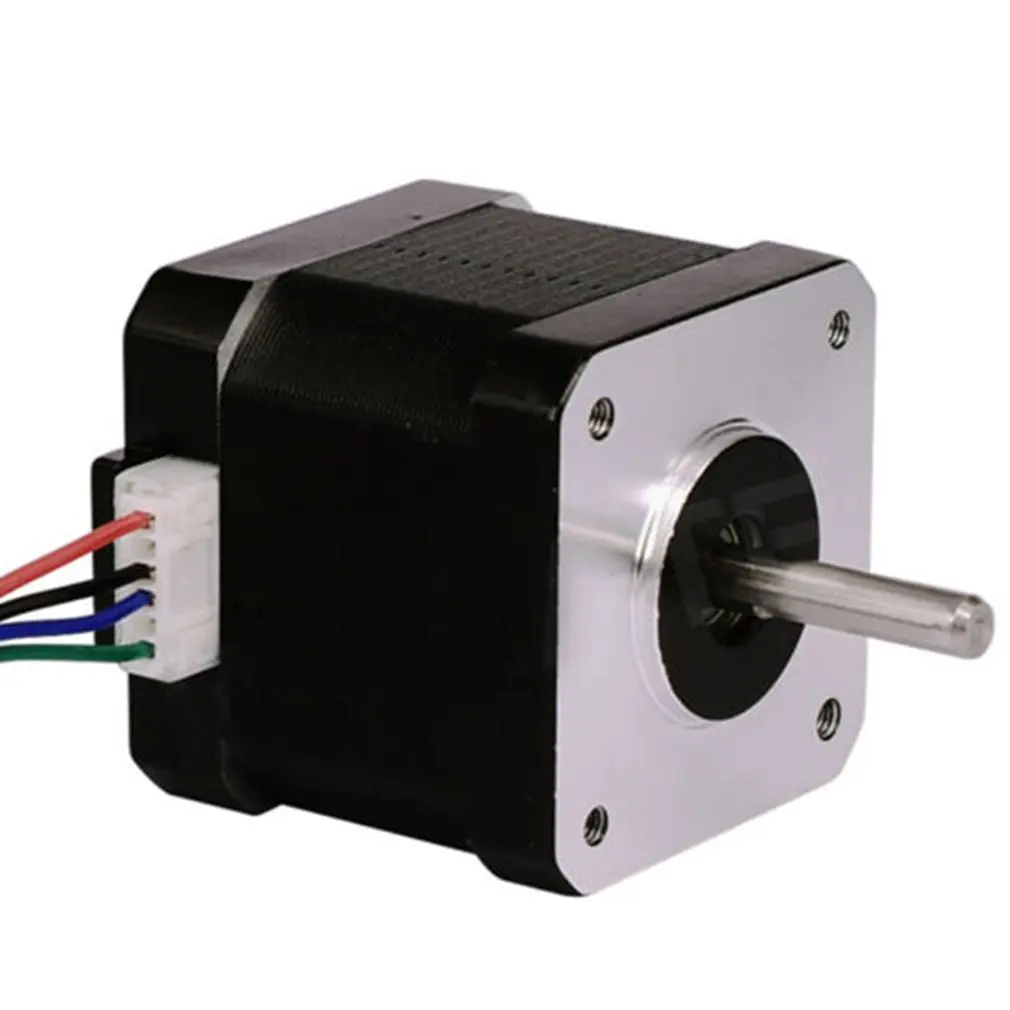 2 шт. 12 в 42 мм шаговый двигатель для 3d принтера ЧПУ робот 1,8 градусов NEMA17 2 фазы высокого качества двигатель 3d принтер набор