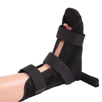 

Black Color Ankle Support Feet Sprain Injury Pain Wrap Correction Foot Splint with Bracket 1pc