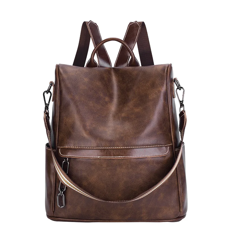 

Fashion Luxury Genuine Leather Backpack Bags for Women Designer Anti Theft Backpacks Women Vintage Ladies Rucksacks