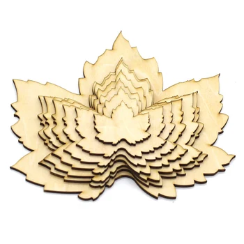 

10Pcs Wooden Maple Leaf Leaves Blank Wood Slices Buttons Craft Scrapbooking Embellishment DIY Party Decoration