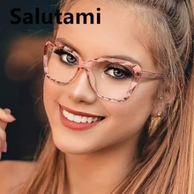 TR90 ободок для ног, прозрачные очки, оправа для женщин, новинка, модная брендовая кристальная оправа, квадратные очки для женщин, негабаритные оттенки