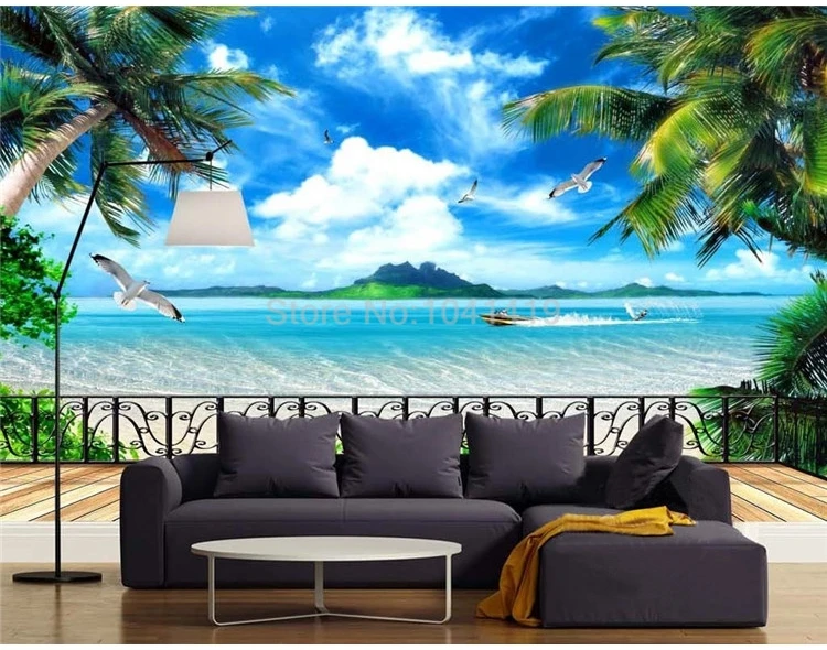 Papel de parede 3d personalizado, fundo de