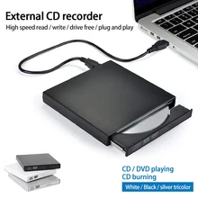 

USB 2.0 DVD-ROM DriveCD RW CD-ROM player External DVD Optical Drive Recorder Portable for Macbook Laptop Computer PC Windows 7/8