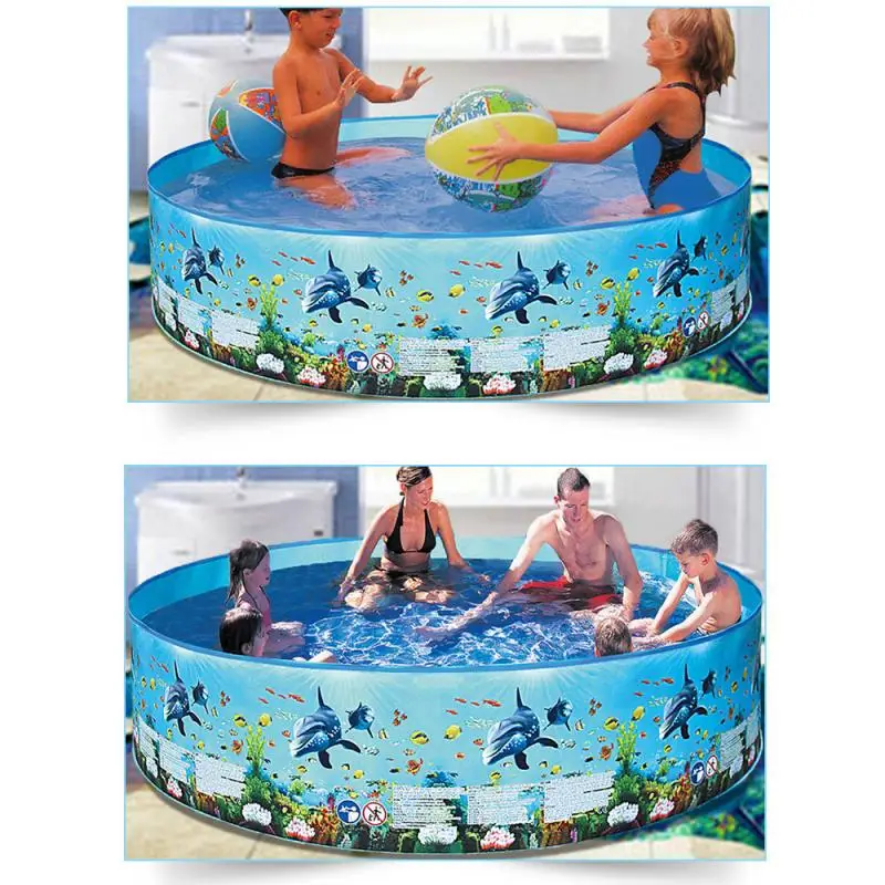 Swimming Pool Floating Lounge Inflatable Pontoon Plastic Round Summer Outdoor Water Playing Fun Toys Without Tube For Kids Adult