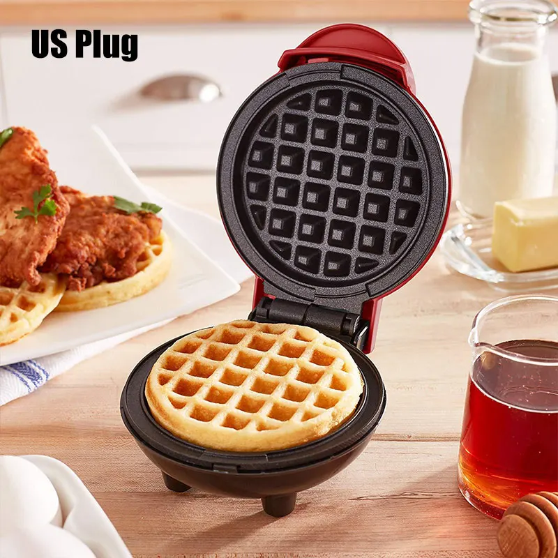 

Mini Waffle Maker Machine for Individual Waffles Hash Browns Breakfast Snacks SLC88