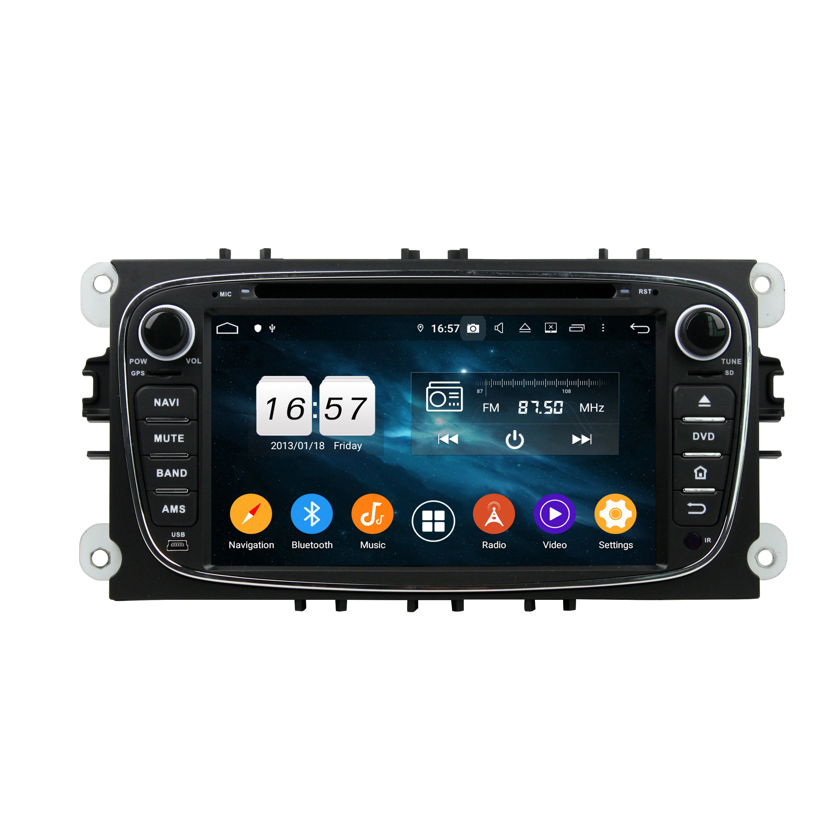 Автомагнитола для Ford Mondeo Tourneo S-max мультимедийный проигрыватель на Android 9 0 экран 7