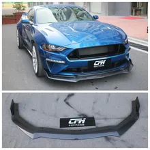 Высокое качество углеродного волокна/ABS бампер автомобиля передний губы протектор подходит для Ford Mustang