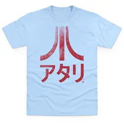 Футболка с японским логотипом Atari, футболка премиум-класса, модная футболка с классическим логотипом, футболка в классическом стиле