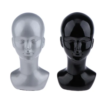 

PVC Mannequin Manikin Head Model Hair Wigs Caps Hat Display Holder Stand 2x