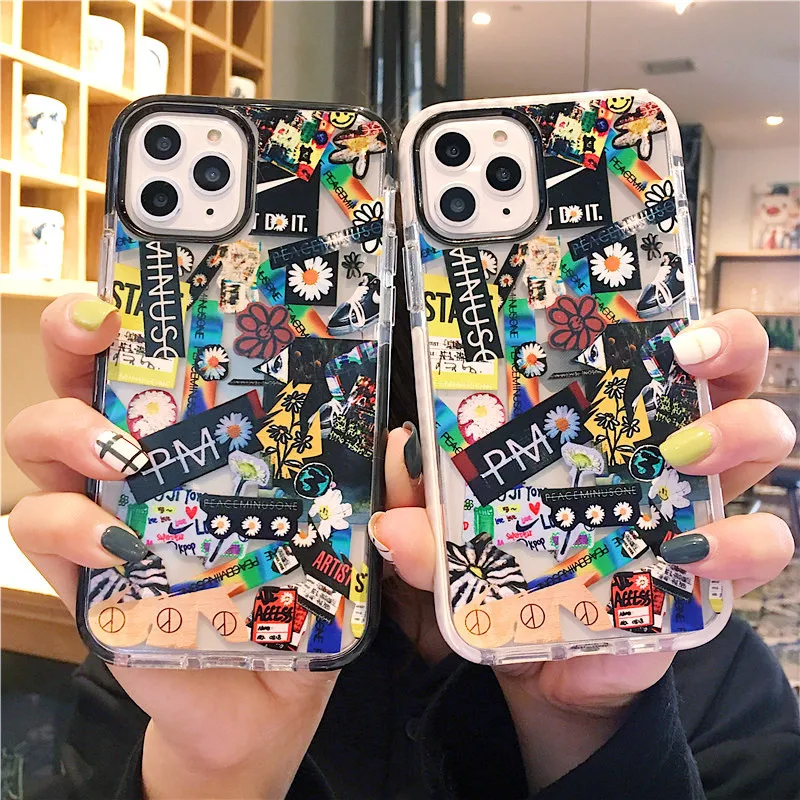 Luxury cute doodle daisy for Apple XR / XS 11 Pro max case iPhone 7 8plus fall proof cover 6S | Мобильные телефоны и