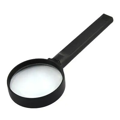 

Plastic Nonslip Grip 5cm Lens Handheld Magnifying Glass Magnifier 5X
