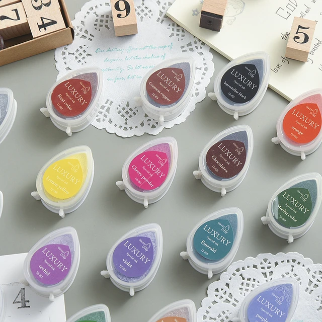 Ink Pad Pad Ink Pads For Rubber Stamps 6 Pcs Washable Ink Pad