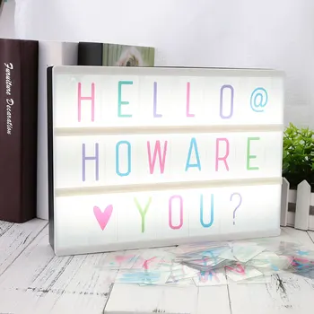 

Tool Light Boxes 85pcs Letters Gifts A4 Lighting Letters Led Gift Cinematic Card Boxes Replacement Box Up Cards Light Supply