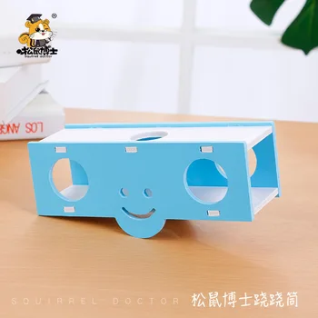 

Hamster labyrinth toy perforated toy pipe wooden little pet Golden Bear tunnel sports toy rainbow warping board toy