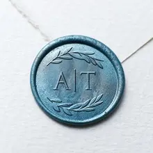 Персонализированные Свадебные инициалы воск печать штамп, индивидуальная восковая печать Свадебный Воск печать штамп, воск комплект печатей, свадебные приглашения подарочный набор