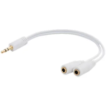 

Gold-plated 3.5mm Jack Audio Splitter Headphone Divider One-to-two Converter Lovers Share Audio Cable for Mobile Phone