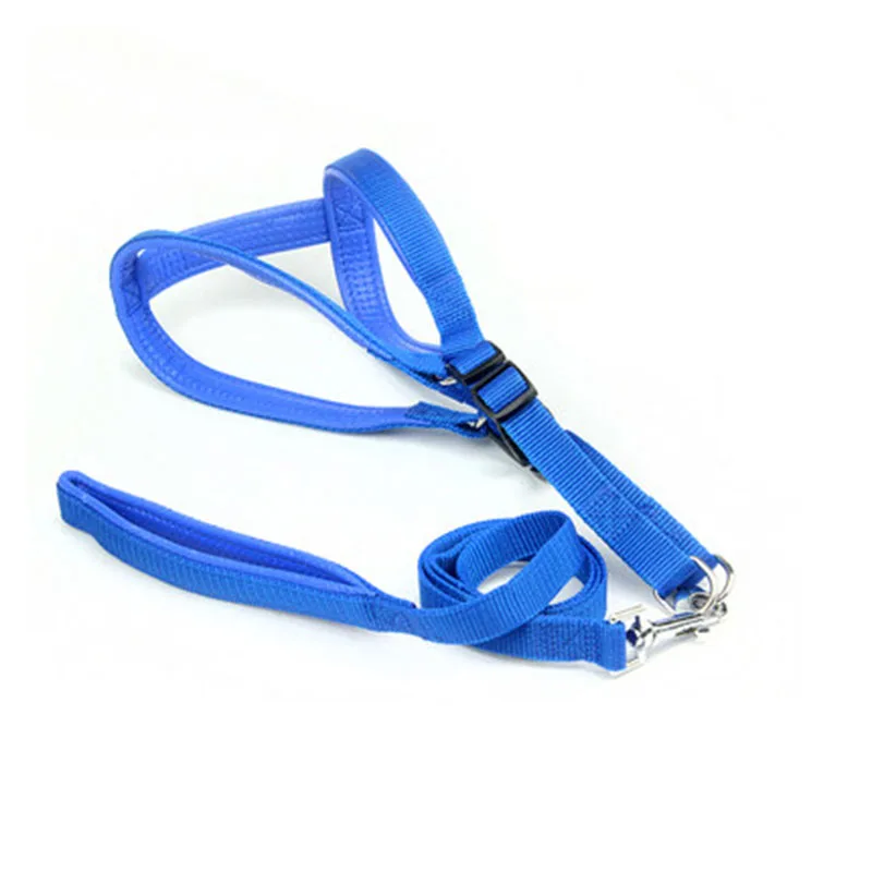 Personalized Training Dog Chest Strap Leash Harness Chihuahua Dogs Vest Cute Szelki Dla Psa Pug Accessories Pet Products EE5QY - Цвет: Foam Blue