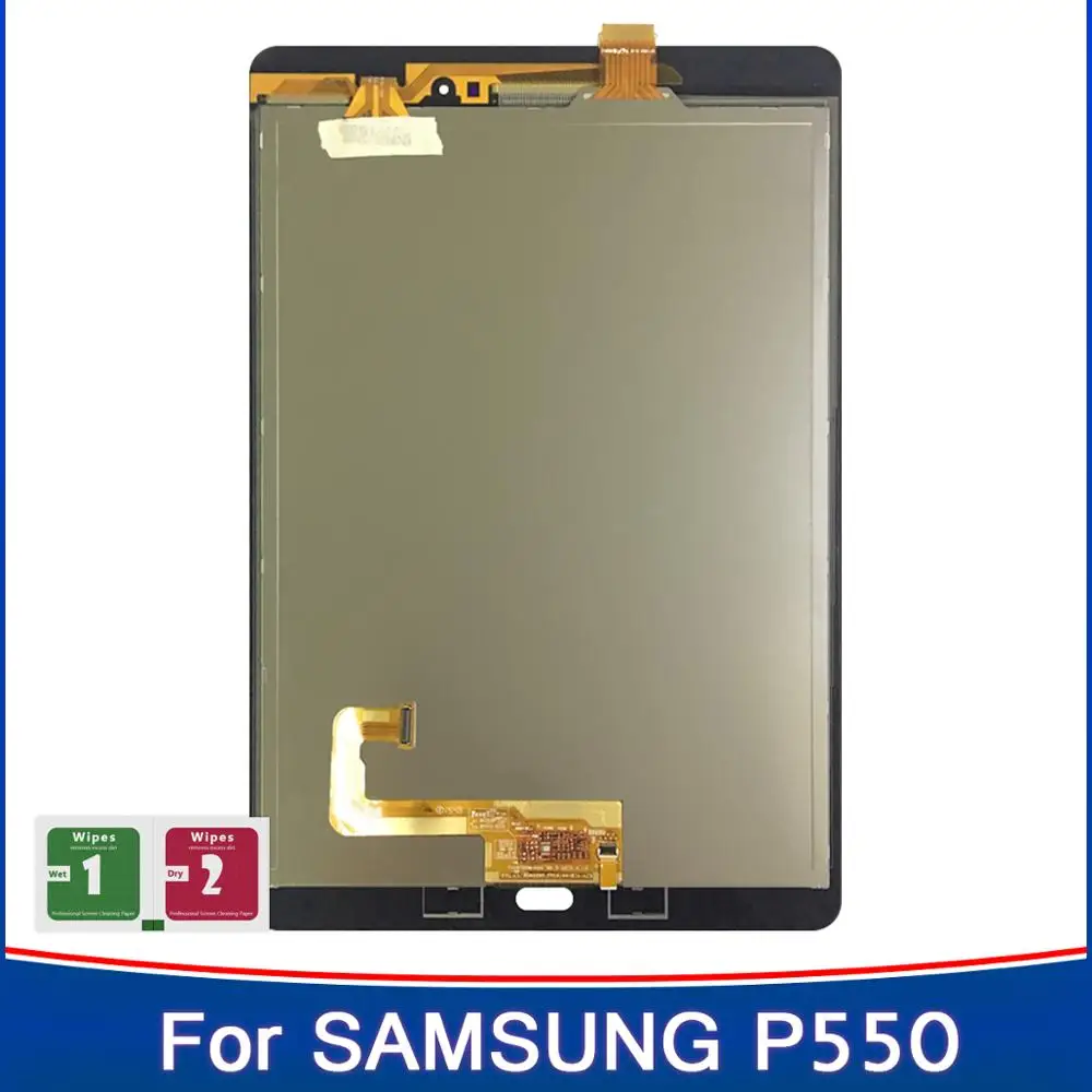 100% протестированный рабочий 9 7 &quotпланшет дисплей для Samsung Galaxy Tab A P550 P555 ЖК