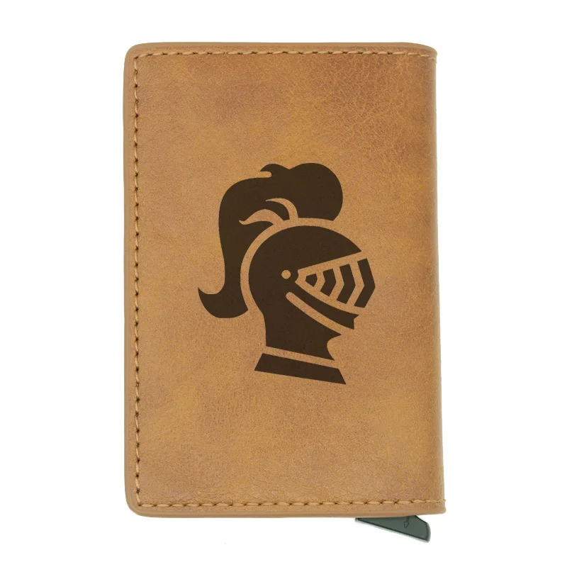 Классический Рыцарь тамплиер мужские кошельки rfid Блокировка маленький кошелек для кредитных карт высокое качество кожа carteira короткие портфель