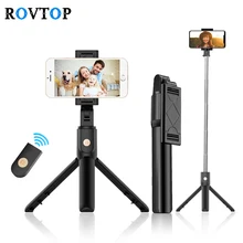Rovtop портативный Bluetooth 4,0 селфи палка мини штатив для iPhone Android смартфон складной ручной монопод пульт дистанционного управления затвором Z2