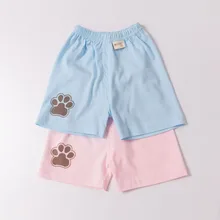 Летние детские шорты их чистого хлопка для мальчиков, шорты для малышей 0-4 лет, безопасные штаны для девочек