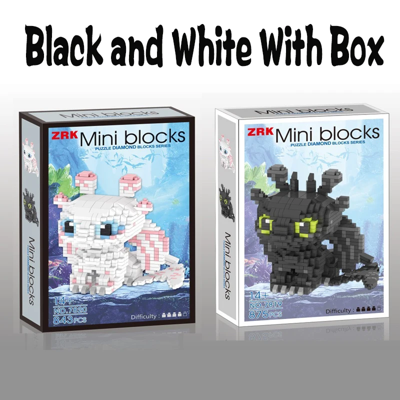

ZRK 2019 new products coming Anime pet How to Train Your Dragon hot popular building blocks toys gift 7819 7820 vs loz vs balody