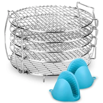 

Accessories for Ninja Foodi 6.5 & 8 Qt Pressure Cooker Dehydrator Rack Stand for Dehydrating Steaming and Frying