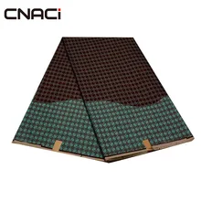 CNACI 6 ярдов модные Настоящие Восковые оттиски для печати на ткани Анкара Африканский Воск печатная Ткань для шитья Tissu Africain Нигерия батик