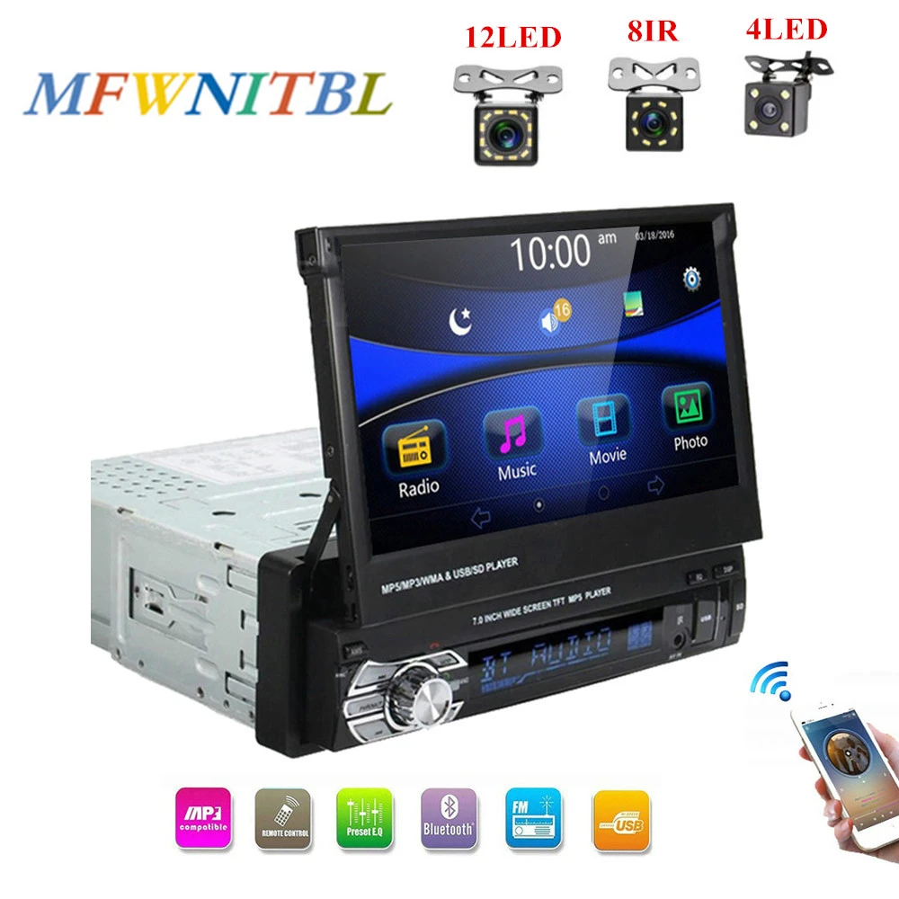 LTBFM Авторадио 7 &quot1 Din радио автомобиля автомагнитола Mp5 плеер Bluetooth магнитола