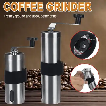 

2 Size Stainless Steel Manual Coffee Bean Grinder Hand Crusher Pepper Grinder Manual Grinding Machine Coffee Tool