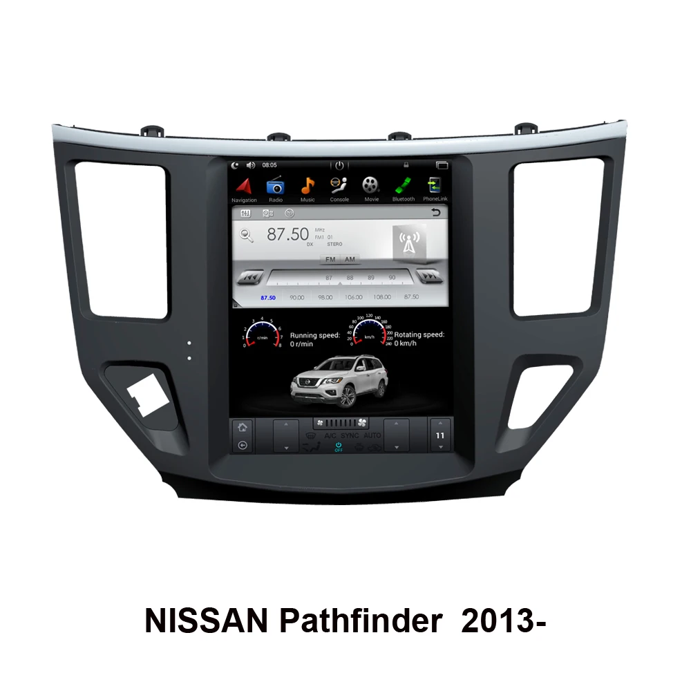Автомобильная система Android 9 0 с GPS-навигацией в стиле Тесла для NISSAN Pathfinder