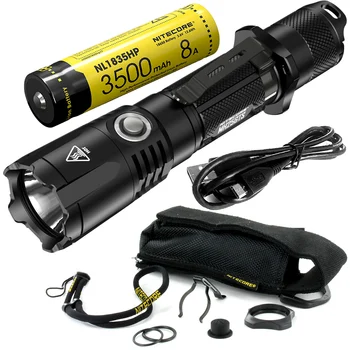 Buy NITECORE MH25GTS 1800LM Tactical CREE XHP35 HD LED Waterproof High Performance Tactical Flashlight Outdoor Torch + 18650 Battery