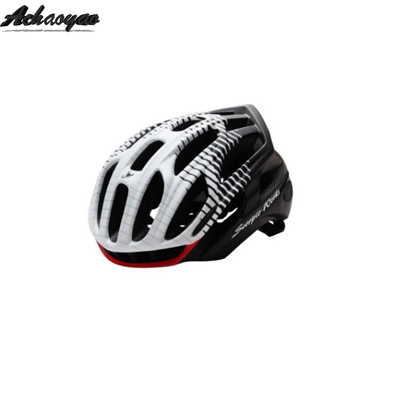 Чехол для велосипедного шлема с светодиодный свет каска MTB Горный cascos дорожный Велоспорт велосипед Для мужчин Для женщин Capaceta да Bicicleta емкости casco - Цвет: black White