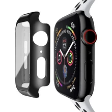Protecteur d'écran de montre en verre trempé, film de protection compatible avec pour Apple Watch série 6 5 4 3 2 1 SE 44mm 40mm 42mm 38mm Iwatch 38 40 42 44 mm,