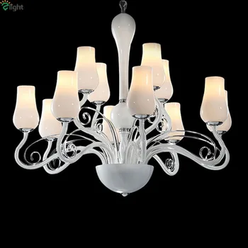

Modern Imitation Jade Led Chandeliers Lighting Lustre Glass Living Room Led Pendant Chandelier Lights Dining Room Hanging Lamp