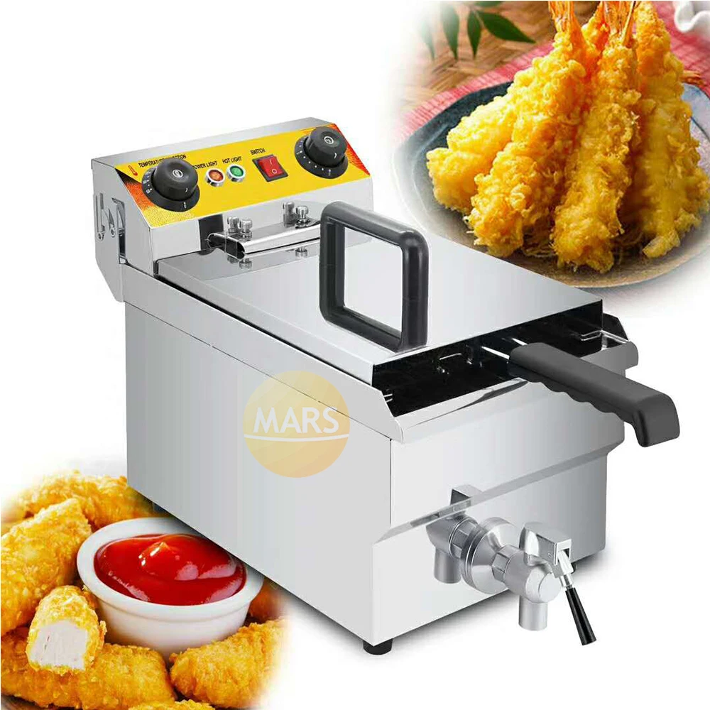 Heavy Duty Stainless Steel Electric Deep Fryer French Fries Frying