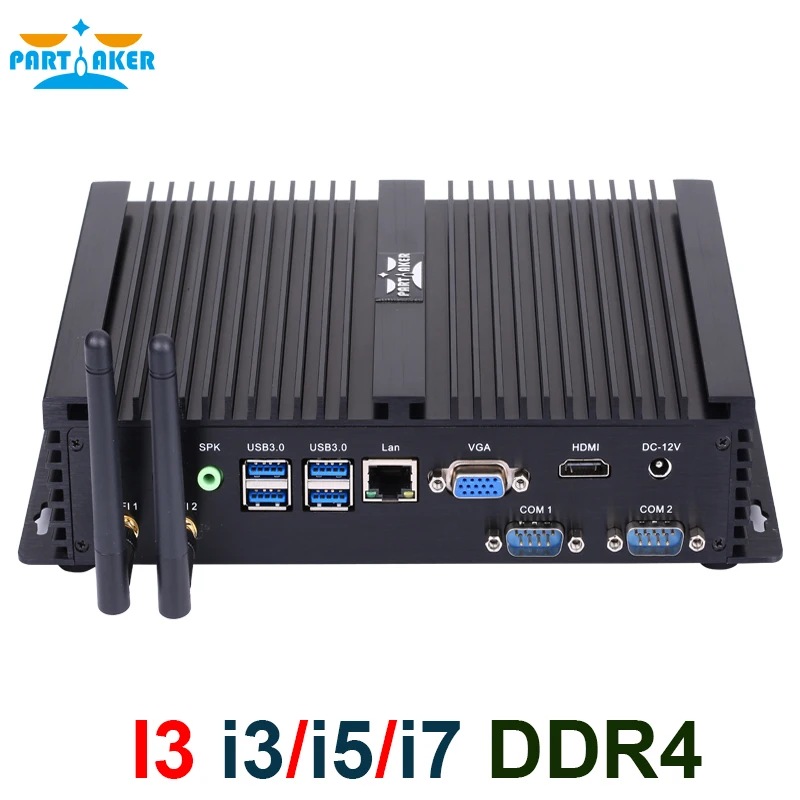 Мини ПК parмягкий промышленный Intel i7 10510U 8565U i5 8265U 2 * DDR4 Msata + M.2 PCIE|Мини ПК| |