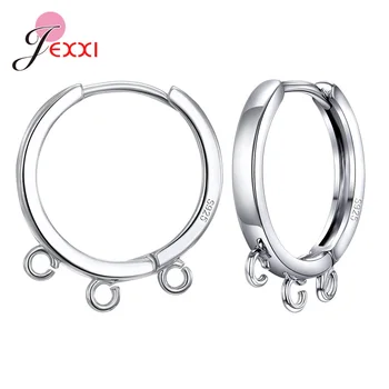 

New Design 925 Sterling Silver Charm Smooth Ear Hook Earrings Accessories For Jewelry Making DIY Handmade Findings 17mm