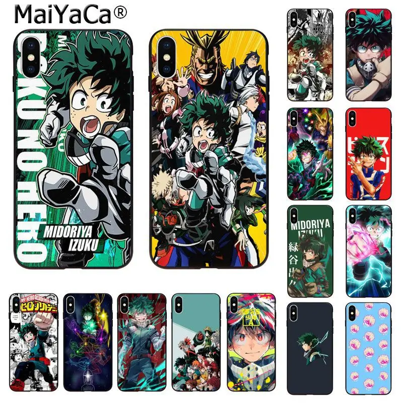 Чехол для телефона MaiYaCa с аниме Мой герой Boku no Hero Академия deku и bakugou Apple iphone 11 pro 8 7 66S