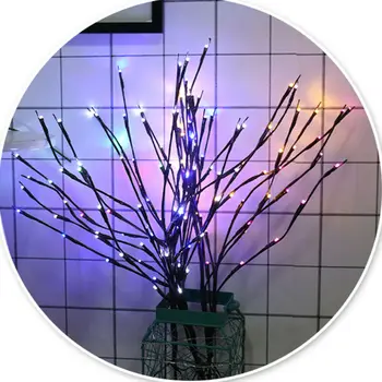 

20 Bulbs Romantic LED Simulation Tree Branch LED Lights Nordic Room Bedroom Layout Night Light Willow Branch Lamp Decoration