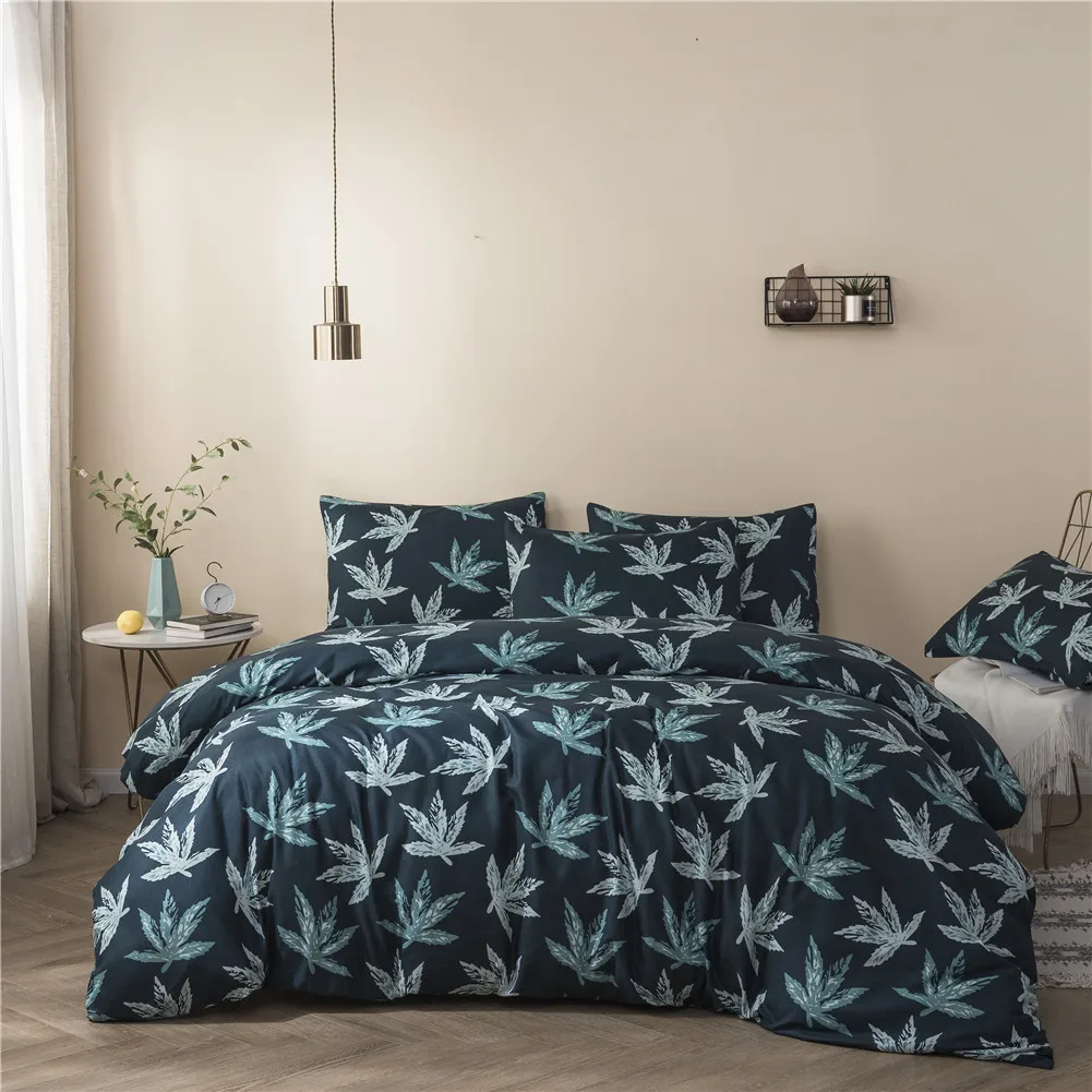 double duvet covers 3pcs Bedding Set For Room Classic Modern Duvet Cover And Pillowcase Polyester Duvet Cover Sets King Twin Full Size Quilt Covers flannelette sheets